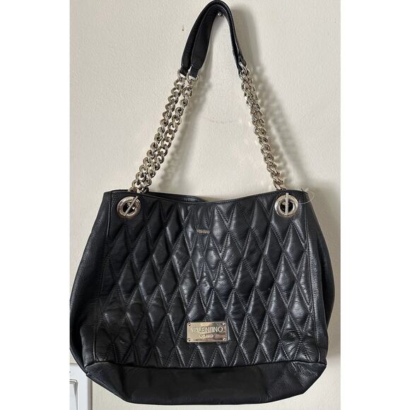 Authentic Valentino Bag With Chain Leather Straps - Picture 1 of 16